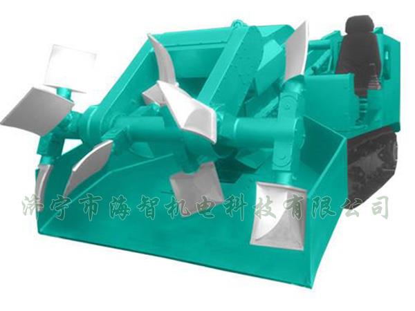 為了提高裝載效率，在取料方面通過滾耙式旋轉(zhuǎn)連續(xù)取料的方式